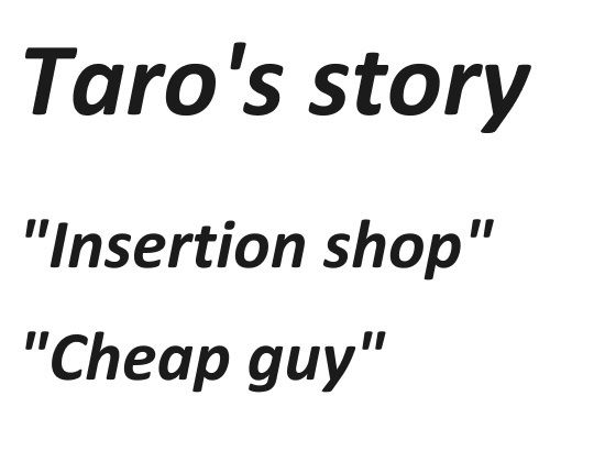Taro’s story