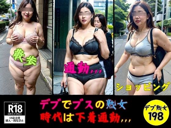 デブでブスの熟女—時代は下着通勤198人，，，—【熟女部屋】