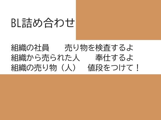 飼われた男×男を売った社員、男を検査する男1，2BL【近く親しむ】