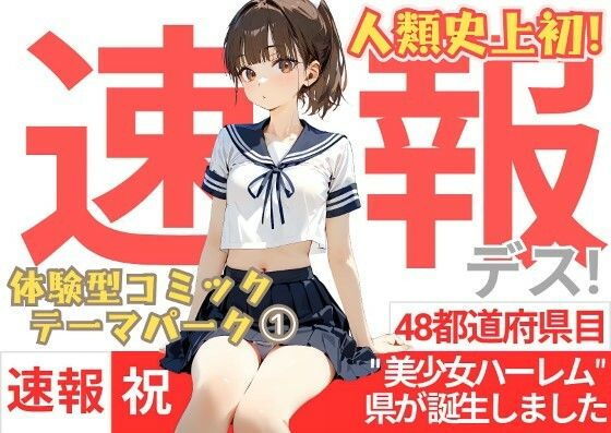 【速報です！】人類史上初！！純粋培養された33万人『美少女ハーレム県』が誕生しました！！！-体験型コミック・テーマパークOpen-【天使出版】