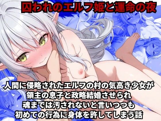 【囚われのエルフ姫と運命の夜】人間に侵略されたエルフの村の気高き少女が、領主の息子と政略結婚させられ、魂までは汚されないと言いつつも初めての行為に身体を許して…